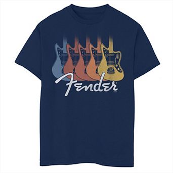 Boys 8-20 Fender Retro Rainbow Telecaster Logo Graphic Tee