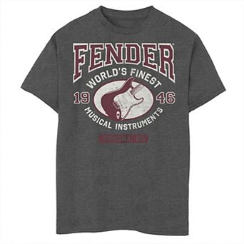 Boys 8-20 Fender Fine Instrument Collegiate Logo Graphic Tee