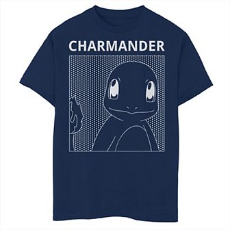 Boys 8-20 Pokemon Charmander Silhouette Comic Box Graphic Tee