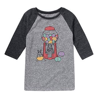 Boys 8-20 Gumball Eggs Raglan Graphic Tee