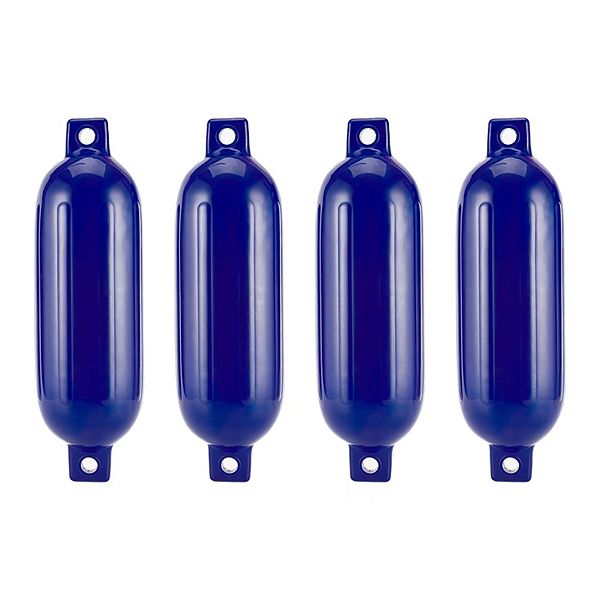 Qiluprop Boat Bumper Fender with 4 Ropes, Needles, and Pump Pack of 4