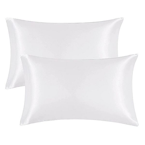 Dr. Pillow White Silk Pillow Case 2 Pack