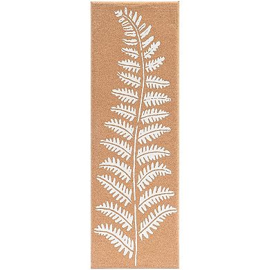 Frameless Cork Bulletin Board with Leaf Printing (7.9 x 23.6 x 0.8 in,2 Pack)