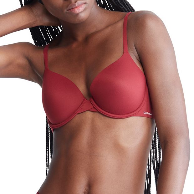 Calvin Klein Perfectly Fit Modern T-Shirt Bra 36C, Rouge at  Women's  Clothing store