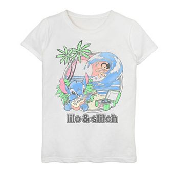 Disney's Lilo & Stitch Girls 7-16 Beach Duo Graphic Tee