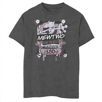 Boys 8-20 Pokemon Mewtwo Ready For Battle 150 Graphic Tee