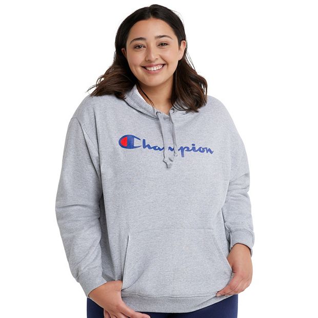 Plus Size Champion Powerblend Graphic Hoodie