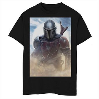 Boys 8-20 Star Wars The Mandalorian Bounty Hunter Dusty Draw Graphic Tee