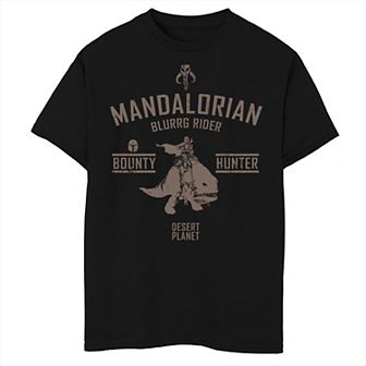 Boys 8-20 The Mandalorian Blurrg Rider Logo Graphic Tee