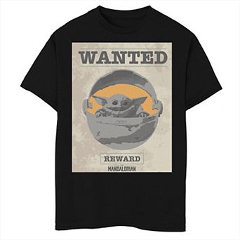 Boys 8-20 Star Wars The Mandalorian The Child Wanted Poster Graphic Tee