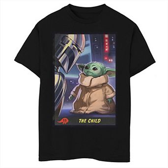 Boys 8-20 Husky Star Wars The Mandalorian The Child Trading Card Graphic Tee