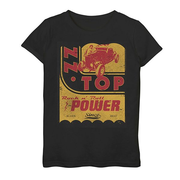 Girls ZZ Top Rock n' Roll Power Graphic Tee