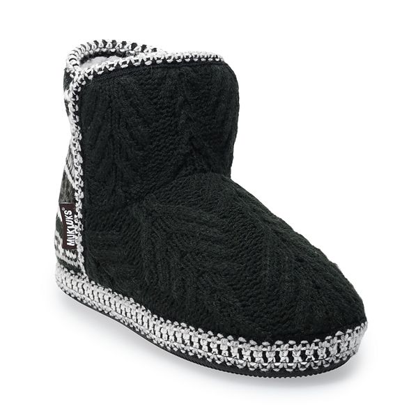 Kohls womens bootie hot sale slippers