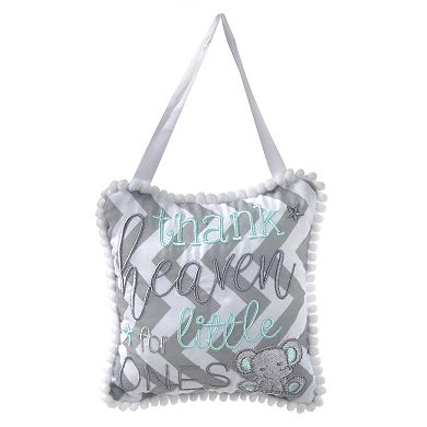 Baby Essentials "Thank Heaven For Little Ones" Baby Blanket and Door Sign Set