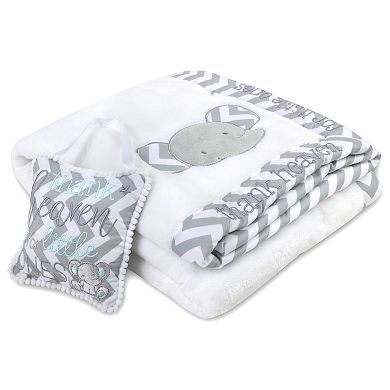 Baby Essentials "Thank Heaven For Little Ones" Baby Blanket and Door Sign Set