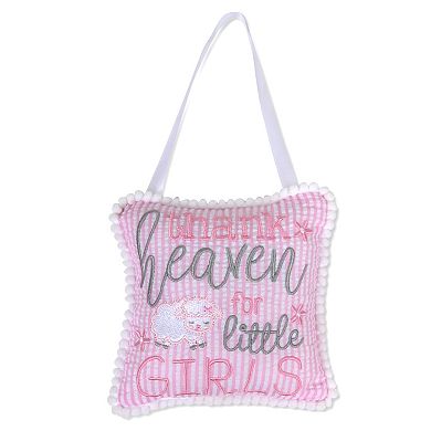 Baby Essentials "Thank Heaven For Little Girls" Baby Blanket and Door Sign Set