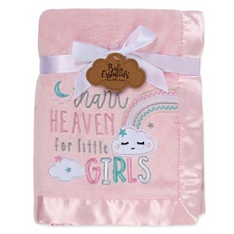 Baby Essentials "Thank Heaven For Little Girls" Plush Baby Blanket