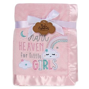 Baby Essentials "Thank Heaven For Little Girls" Plush Baby Blanket