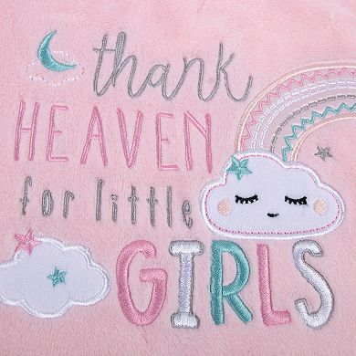 Baby Essentials "Thank Heaven For Little Girls" Plush Baby Blanket