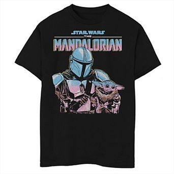 Boys 8-20 Husky Star Wars The Mandalorian The Child Pastel Gradient Graphic Tee