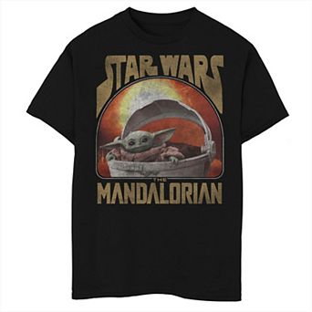 Boys 8-20 Husky Star Wars The Mandalorian The Child Sun Portrait Graphic Tee