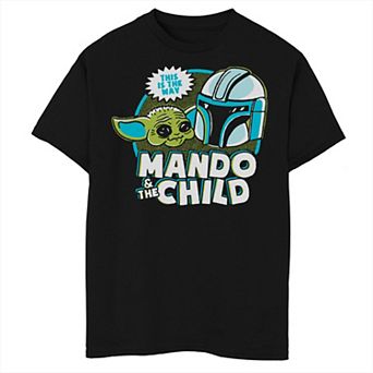 Boys 8-20 Husky Star Wars The Mandalorian The Child Retro Cartoon Graphic Tee