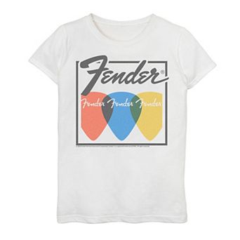 Girls 7-16 Fender Colorful Guitar Picks Tee