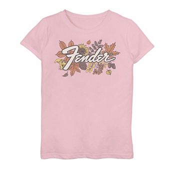 Girls 7-16 Fender Autumn Leaves Logo Tee