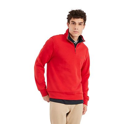 Men s Tommy Hilfiger Logo Quarter Zip Top
