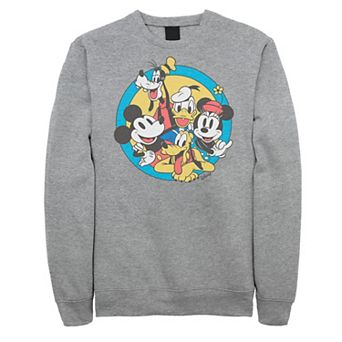 Disney's Mickey Mouse & Friends Big & Tall Retro Group Shot Graphic Fleece