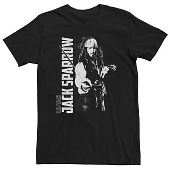 Disney's Pirates of the Caribbean Big & Tall Captain Jack Sparrow Sword Portrait Graphic Tee