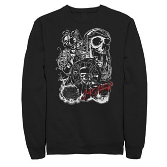 Disney's Pirates of the Caribbean Big & Tall Jack Sparrow Black Pearl Skull Graphic Fleece