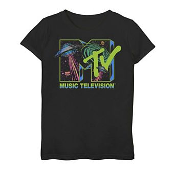 Girls MTV Space Adventure Logo Graphic Tee