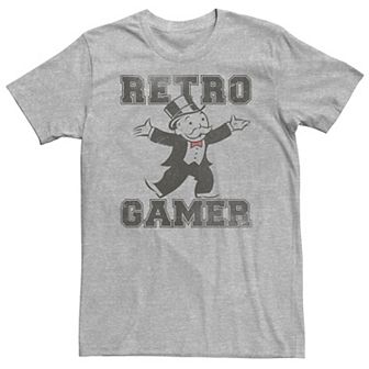 Big & Tall Monopoly Uncle Pennybags Retro Gamer Tee