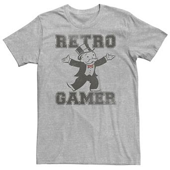 Big & Tall Monopoly Uncle Pennybags Retro Gamer Tee