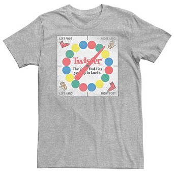 Big & Tall Twister Classic Game Board Distressed Graphic Tee