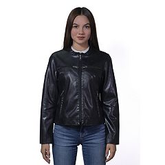 Kohls womens sales leather coats