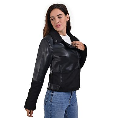 Women's Lee® Faux Leather Biker Jacket