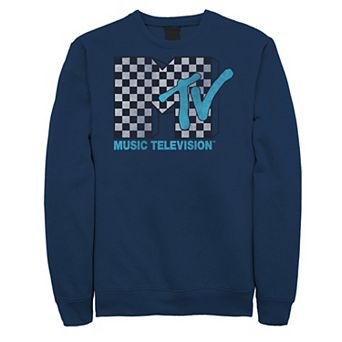 Big & Tall MTV Music Television Checkered Logo Graphic Fleece
