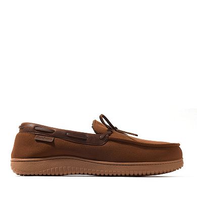 Dearfoams Pierce Men's Faux Suede Moccasin Slippers