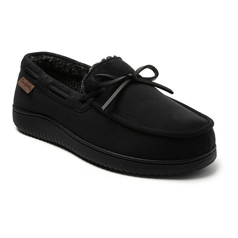Мужские тапочки Dearfoams Pierce Men's Faux Suede Moccasin Slippers