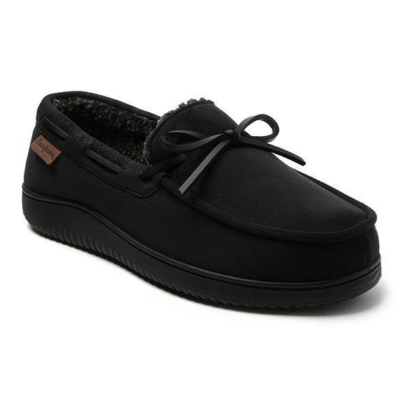 Dearfoams Pierce Men's Faux Suede Moccasin Slippers