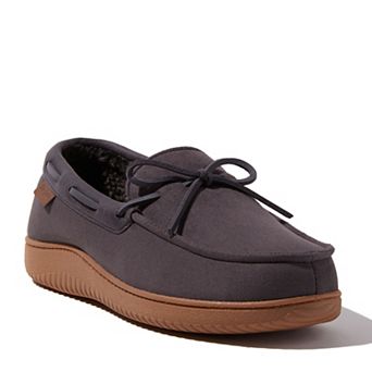 Dearfoams Pierce Men's Faux Suede Moccasin Slippers
