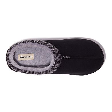 Dearfoams Warner Men's High Vamp Clog Slippers