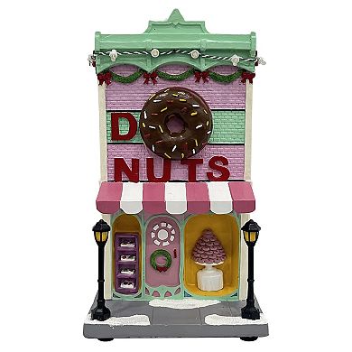 St. Nicholas Square Lighted Donut Shop Table Décor