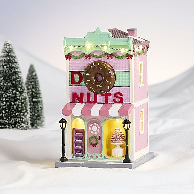 St. Nicholas Square Lighted Donut Shop Table Décor