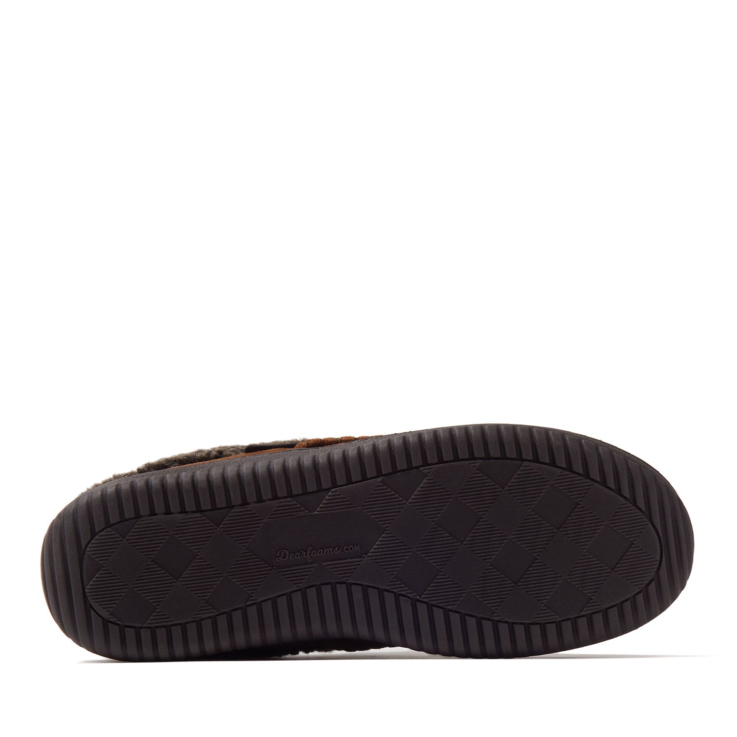 Мужские тапочки Dearfoams Marshall Microsuede Clog Slippers, цвет: Чёрный — фото 3
