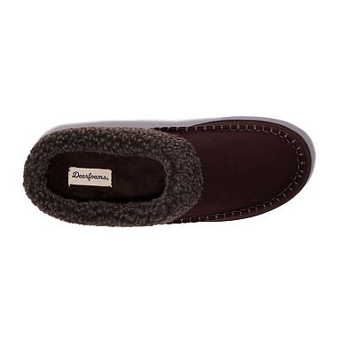 Dearfoams Marshall Microsuede Men's Clog Slippers