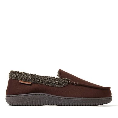 Dearfoams Alexander Microsuede Men's Moccasin Slippers