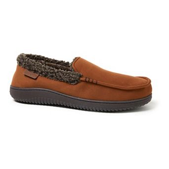 Dearfoams Alexander Microsuede Men's Moccasin Slippers
